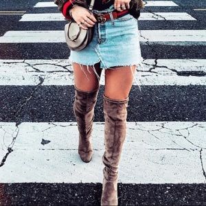 Suede Over The Knee Boots